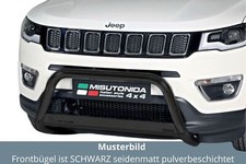 Frontbügel Edelstahl SCHWARZ für Jeep Compass ab 2017 63mm mit Gutachten
