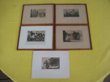 5x Radierung von J. Marschall