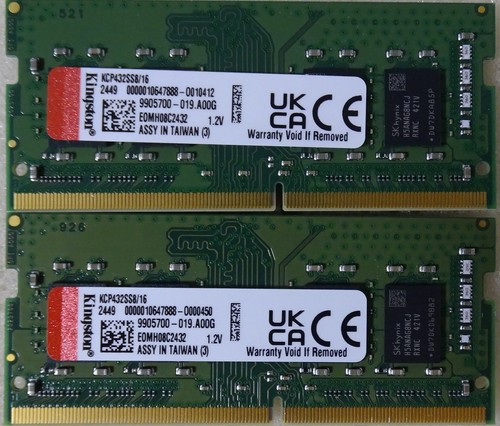 Kingston 32gb - (2, 16gb)