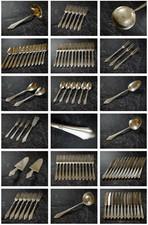 WMF Fächermuster Patent 90 Besteckset Silberauflage gebraucht