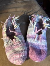 Hausschuhe, Filzpuschen, Handarbeit Gr 38