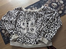 Damen Pullover Leopard Kurz