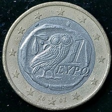 1 Euro Griechenland 2002 Eule
