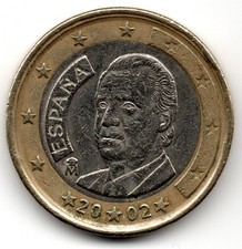 1 Euro Kursmünze Spanien 2002