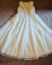 Kommunionkleid/Blumenmädchenkleid  158  Creme