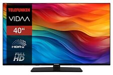 Telefunken 40 Zoll Fernseher VIDAA Smart TV Full HD HDR LED TV mit Triple-Tuner