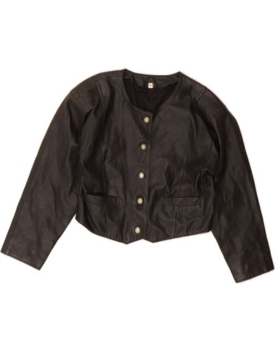 Vintage damen crop lederjacke - damen,
