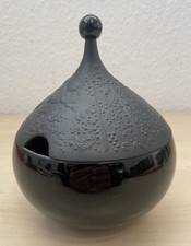 Rosenthal Porzellan -  Dose mit Deckel - Die Zauberflöte schwarz 16 cm hoch 