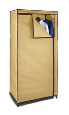 Stoffschrank 150cm in beige - Kleiderschrank Stoffkleiderschrank Schrank