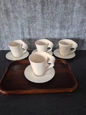 Villeroy Boch  NewWave 4 Set Kaffe/Teetassen mit Untertassen