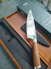 CHROMA Dorimu D-04 - 64 Lagen Volldamast Kochmesser 20 cm Eisenahorn Holzgriff 