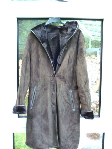 Jacke damen mantel aus braunem - mantel,