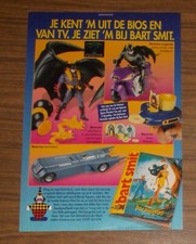 Seltene Werbung Kenner BATMAN FOREVER Batmobile Figuren Space Shooter 1995