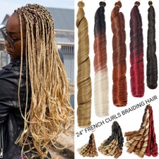 French Curls Braids Hair Kunsthaar Dreads Locs Haarverlängerungen Wie Echthaar