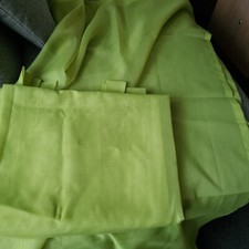 2 x Schlaufen-Schal mit Blei-Band grün transparent 225 x 140 von Otto neuwertig