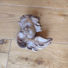 Engel, Engelkopf aus Holz