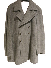 Herren  Winter-Caban-Woll-Jacke-Mantel, Fischgratmuster,XL,XXL, 52,NP 350€