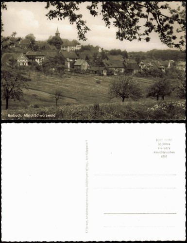 Ansichtskarte burbach - ansichtskarte,