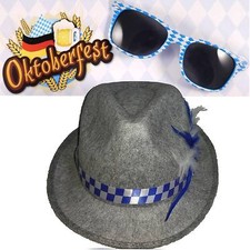 Oktoberfest Set Hut Gr.58/59 Brille Bayernhut Bier Festival Wiesn Fasching