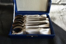 DDR Besteck   -  6  Moccalöffel , Espressolöffel ,   ABS  910  Rostfrei   18-8