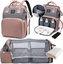 Wickelrucksack mit Babybett