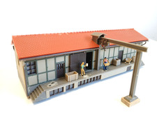 H0 - Lagerhalle Güterschuppen Kran Figuren - Gebäude Häuser Haus ---- CK 1282