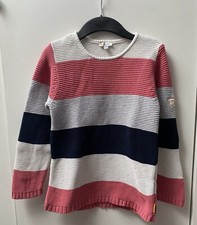 Steiff Strickpullover rosa grau dunkelblau/schwarz Gr. 122 Neuwertig