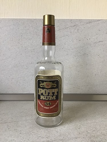 Leere pott rum - pott, flasche