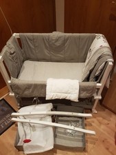 ROBA 4 IN 1 WIEGE + STUBENBETT + BEISTELLBETT + BANK INKLUSIV MATRATZE (WIE NEU)