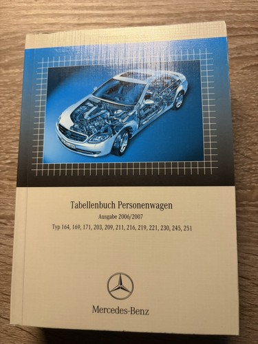 Tabellenbuch mercedes benz 164 - tabellenbuch,