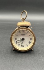 Messing Wecker Uhr Blessing Alarm West Germany mechanisch #KA240