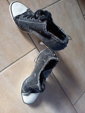  Venice Damen High Heel Pumps Punk Gothic Schuhe Nieten Goth Grau 38