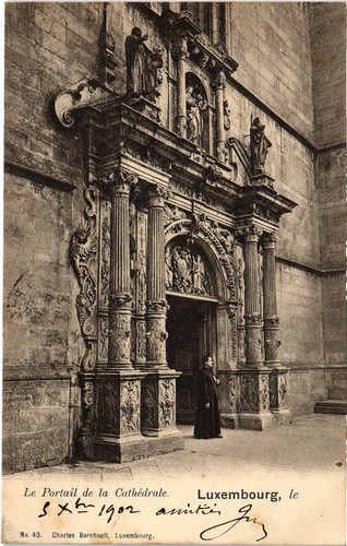 Luxemburg kathedrale portal - pc,