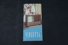 alter Druck Violetta Musikschrank Stern Radio Reklame Werbung vintage Sammler 