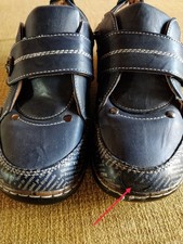 Damenschuhe ,,Super in" flach,  Klettverschluss Gr. 39  Gesundheitsschuhe 