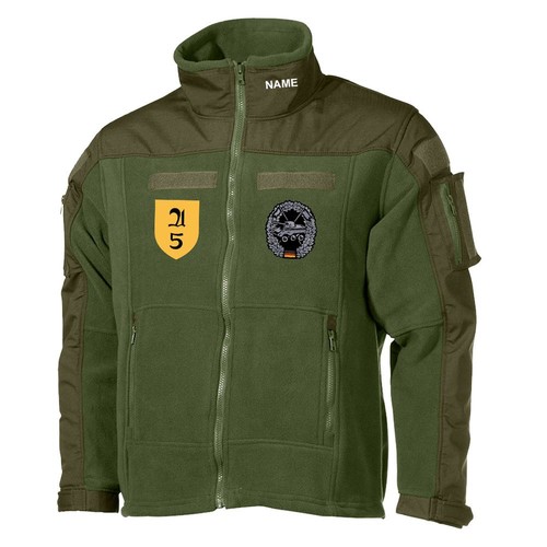 Fleecejacke gestickt - fleecejacke,