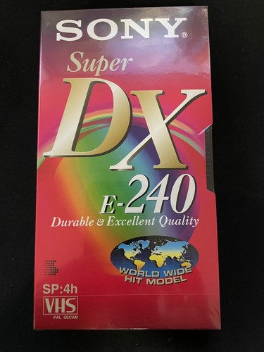 Sony super 240 vhs - sony, dx