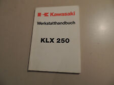 Werkstatthandbuch KAWASAKI KLX 250 D1 E1 1993-1994  Wartung Reparatur anleitung