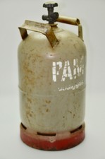 Stahl Gasflasche 12,3 Liter Grau Propangasflasche leer Camping Heizung Bitumen