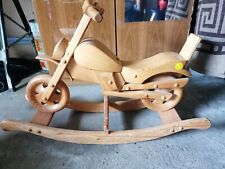 Schaukelmotorrad, Holz, ca. 80