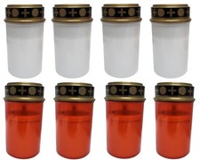 4 x Grablichter rot o. weiß