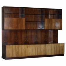 EDLES DÄNISCHES PALISANDER MID CENTURY MODERN PALISANDER 60ER JAHRE BÜCHERREGAL BAR SIDEBOARD