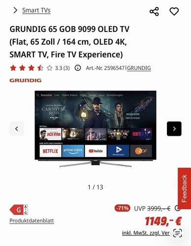 Oled zoll grundig - gob, 9099