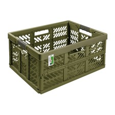 Klappbox Einkaufskorb Aufbewahrungsbox BEN 45L Soft-Touch Griffen olive