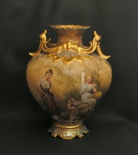 Jugendstil-Prunkvase, M