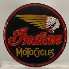 Indisches Emailschild - Ø 50