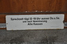 Altes Emailschild Spechzeit