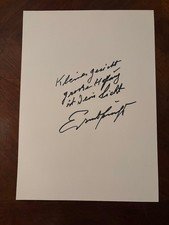Ernst Fuchs original Autogramm + Text/Zeichnung Kunst A4 KK