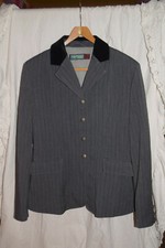 Equipage Turnierjacke Gr.40 Nadelstreifen Gr.38  grau NEU 