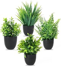 4er Set Kunstpflanzen im Topf